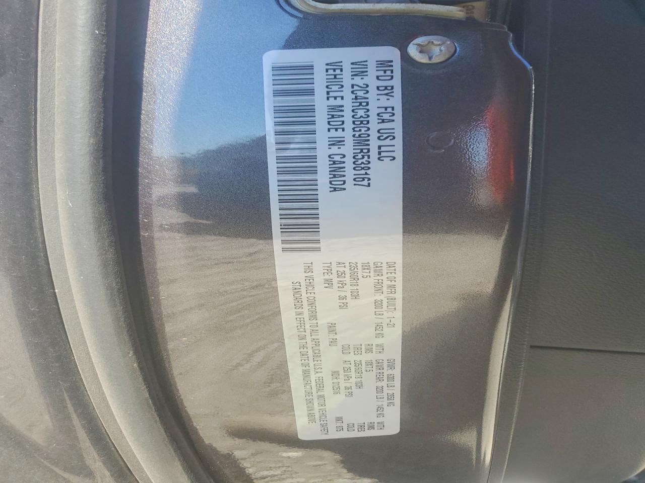 2021 Chrysler Pacifica Touring l