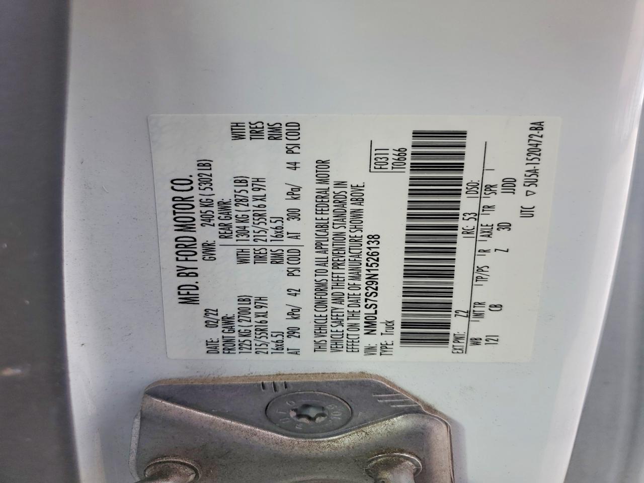 2022 Ford Transit Connect xl
