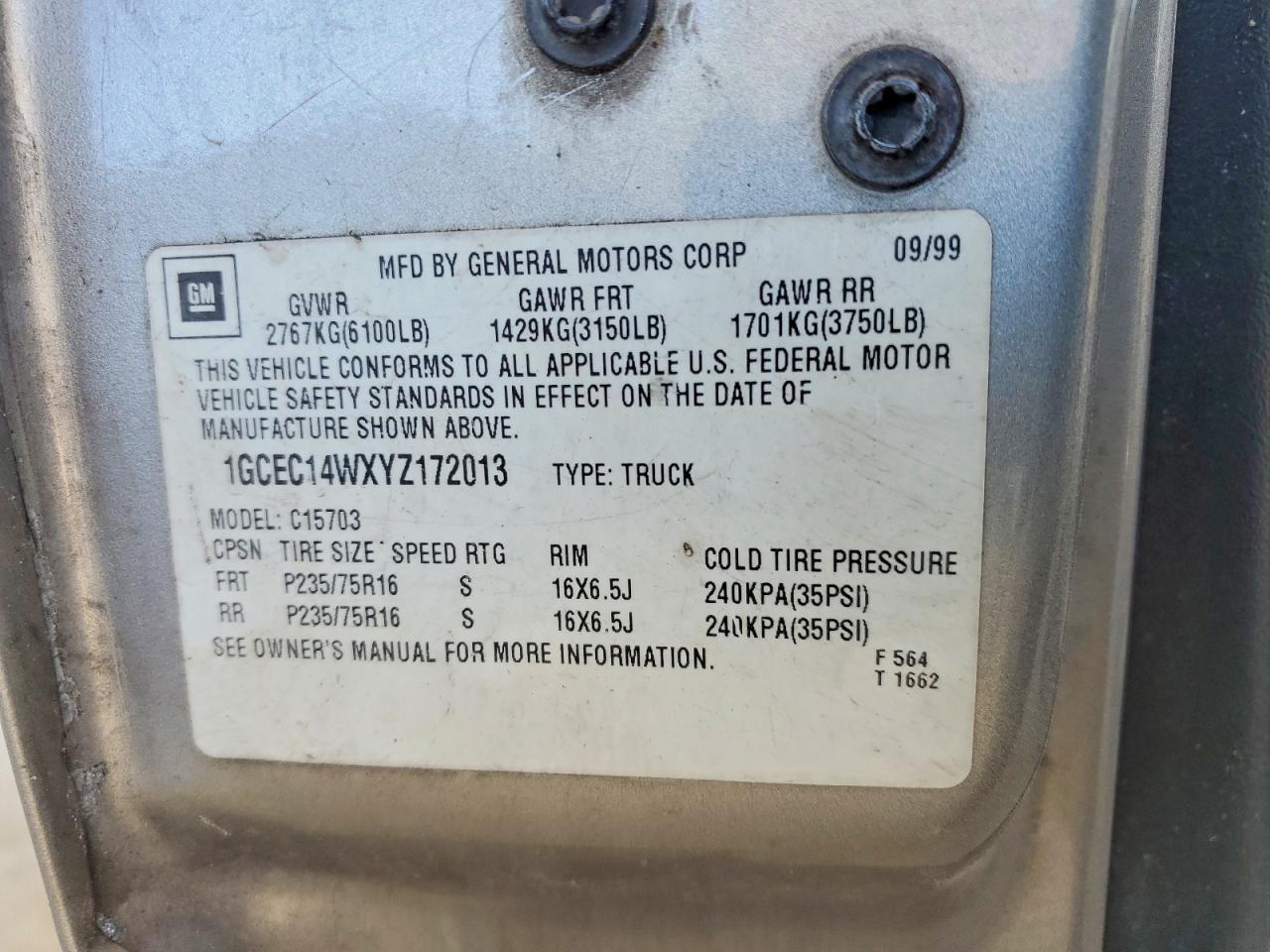 2000 Chevrolet Silverado C1500