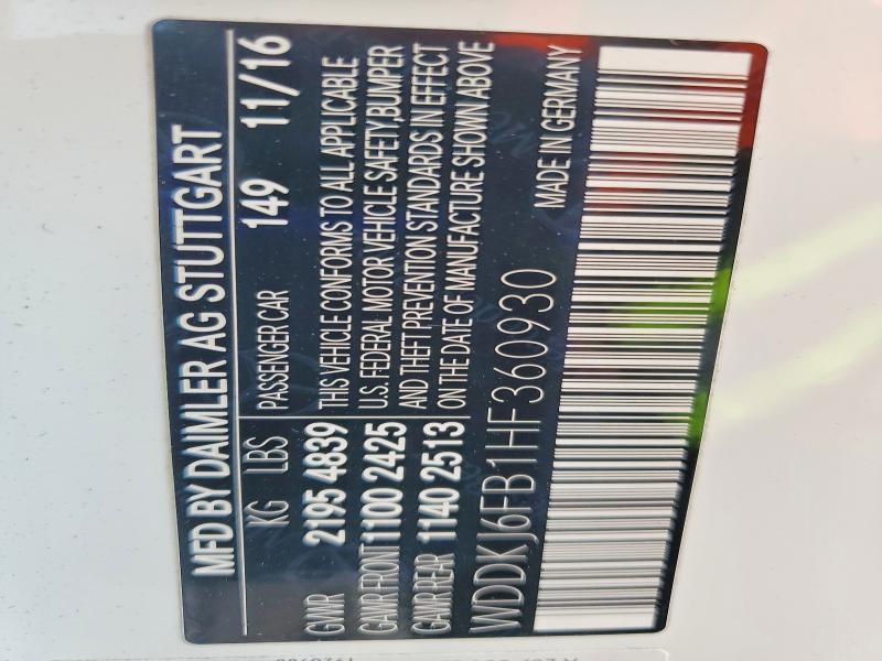 2017 Mercedes-Benz E 400