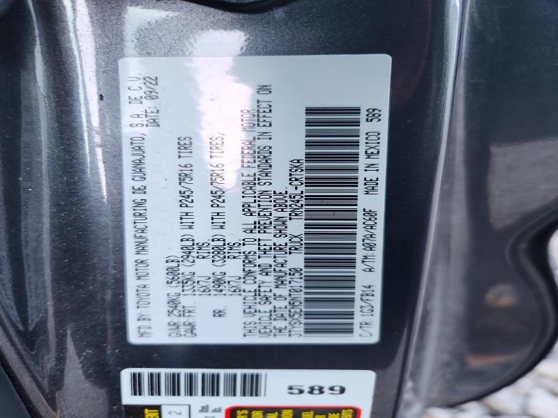 2022 Toyota Tacoma SR