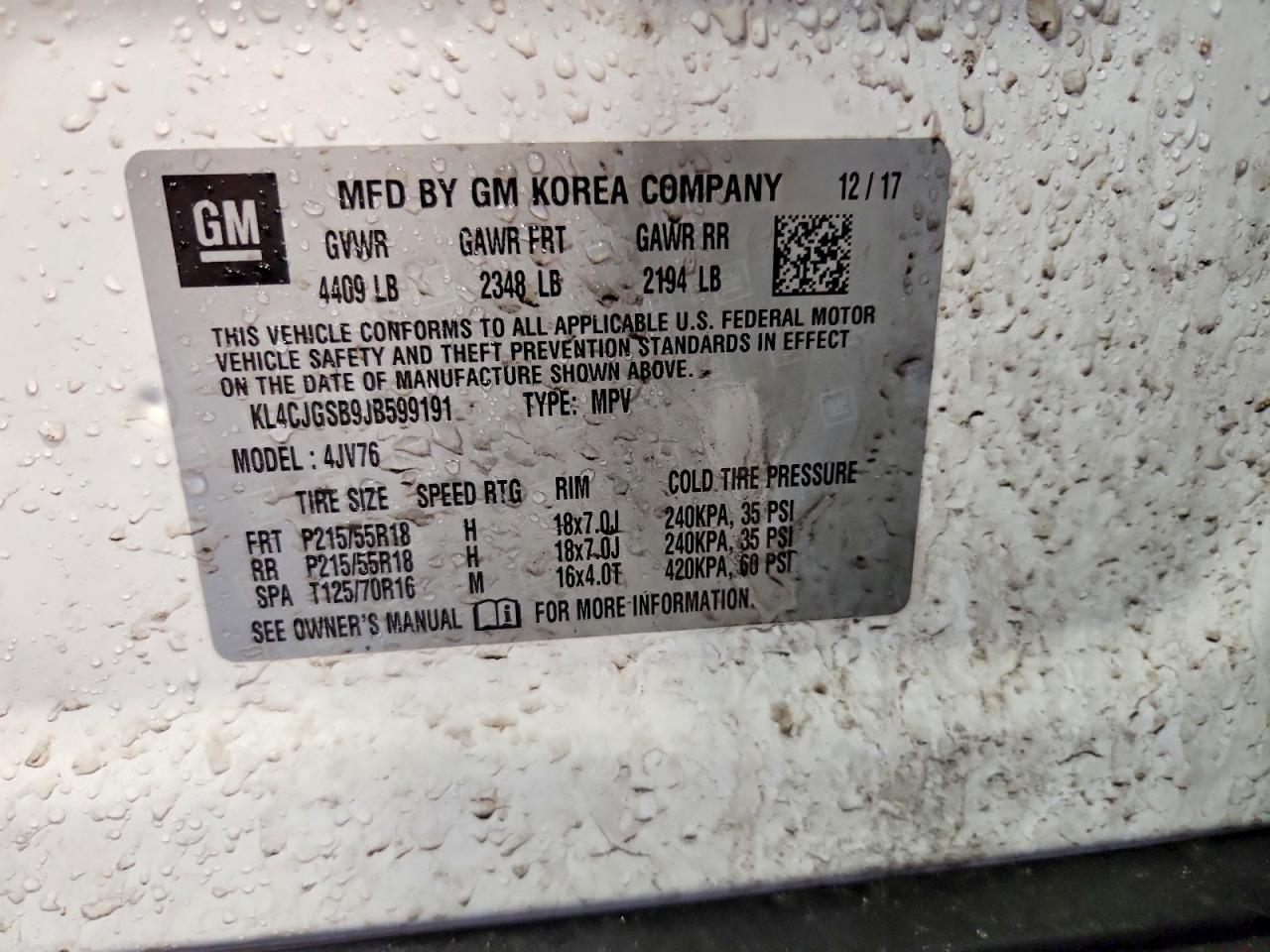 2018 Buick Encore Essence