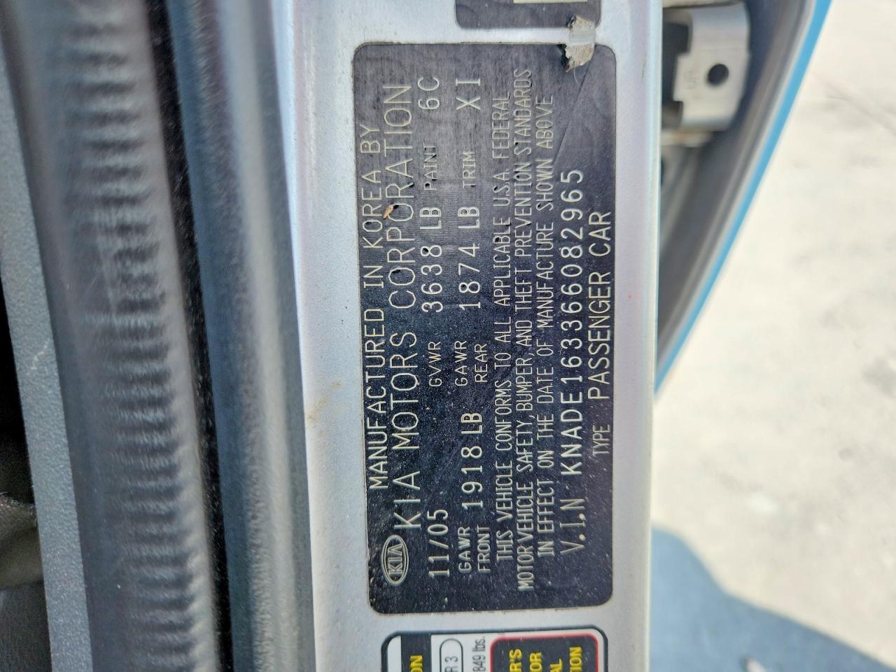 2006 KIA Rio5 sx