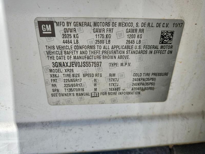 2018 Chevrolet Equinox lt