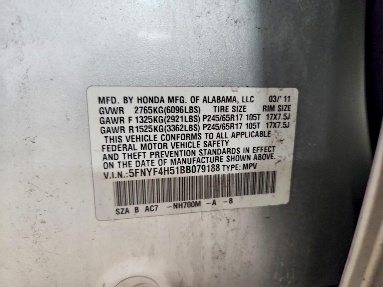 2011 Honda Pilot exl