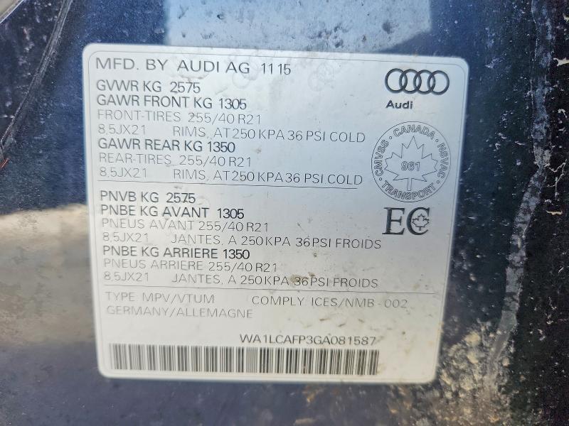 2016 Audi SQ5 V6  awd