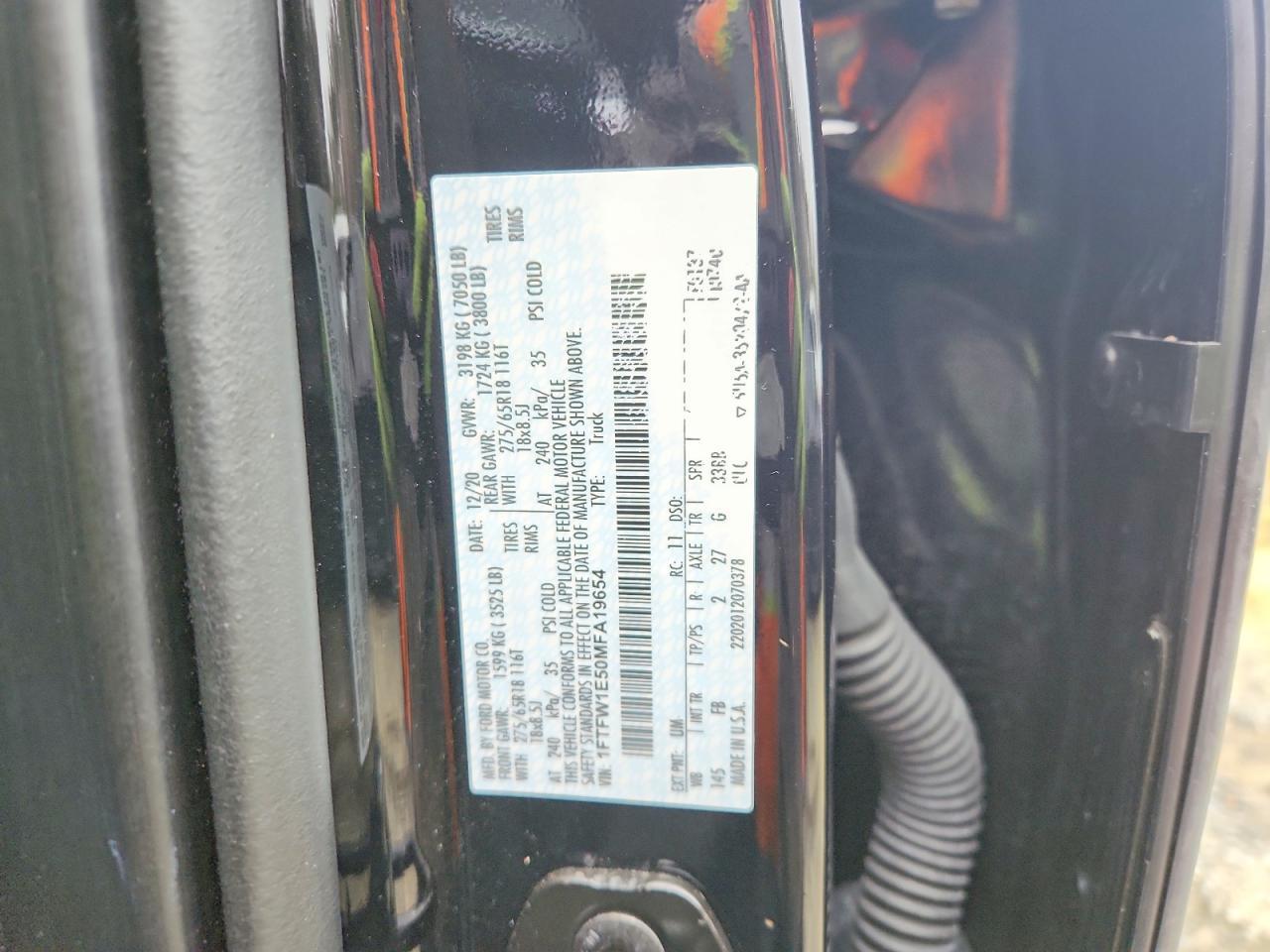 2021 Ford F150 Supercrew