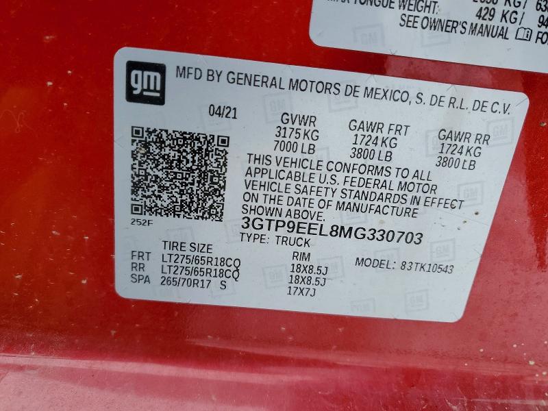 2021 GMC Sierra K1500 AT4