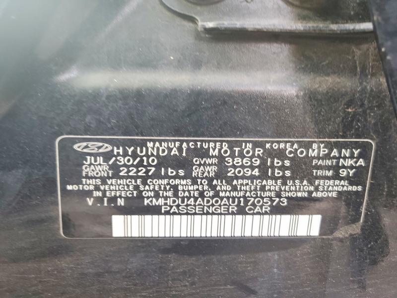 2010 Hyundai Elantra gls