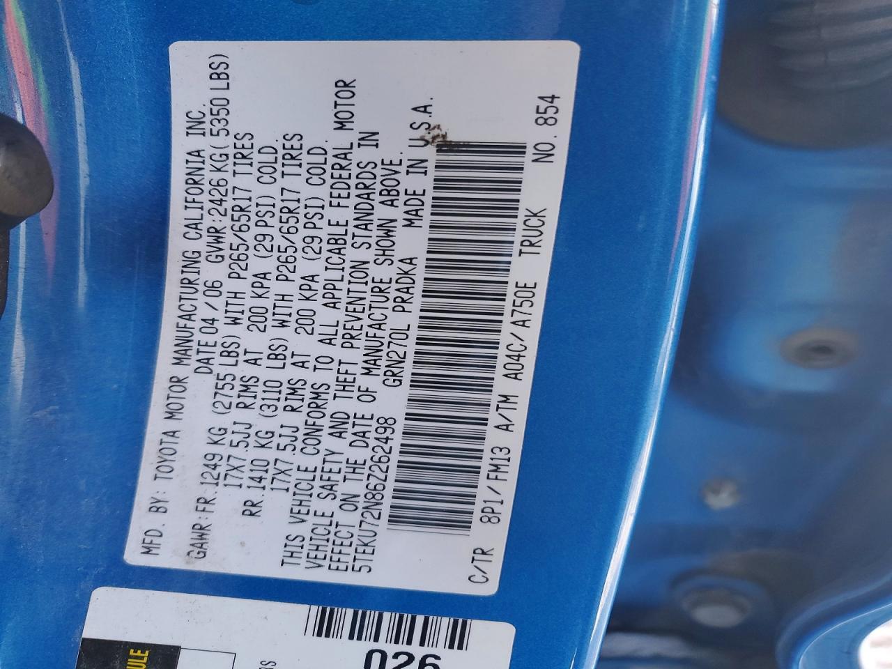 2006 Toyota Tacoma Prerunner V6