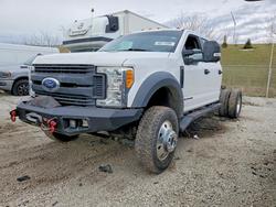 Ford F450 salvage cars for sale: 2017 Ford F450 Super Duty Truck cab and Chassis