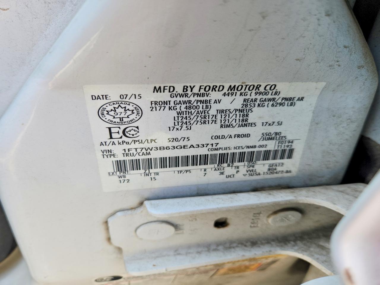 2016 Ford F350 Super Duty
