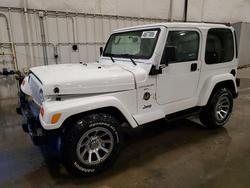 Vehiculos salvage en venta de Copart Avon, MN: 2000 Jeep Wrangler / tj Sahara