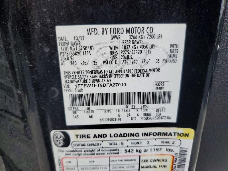 2013 Ford F150 Supercrew