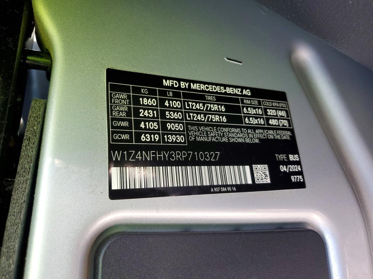 2024 Mercedes-Benz Sprinter 2500