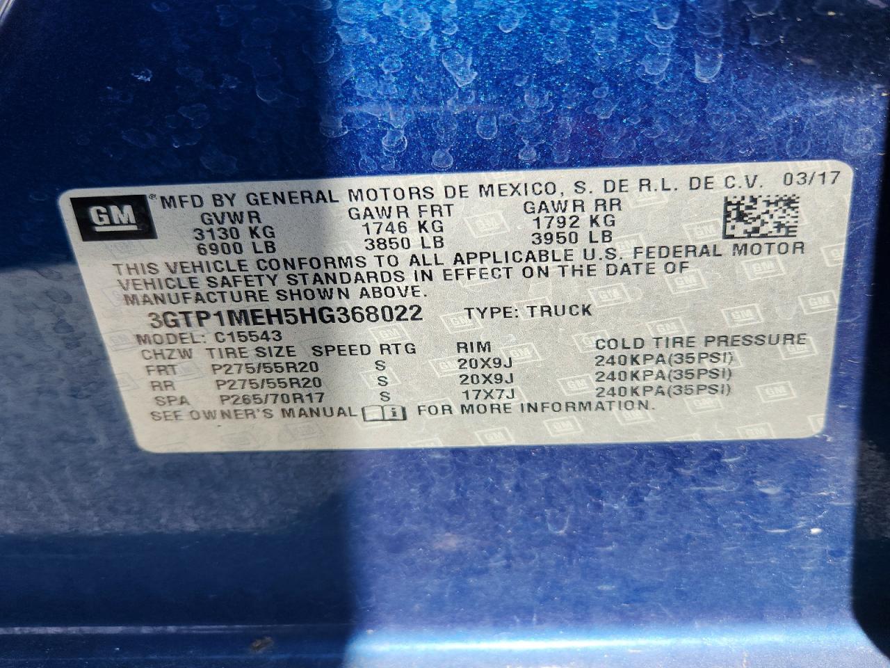 2017 GMC Sierra C1500 SLE