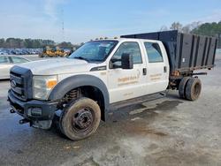 Ford salvage cars for sale: 2015 Ford F450 Super Duty Flatbed Truck