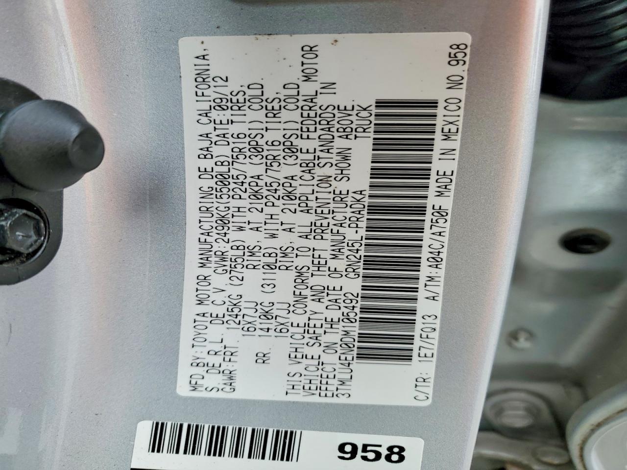 2013 Toyota Tacoma V6