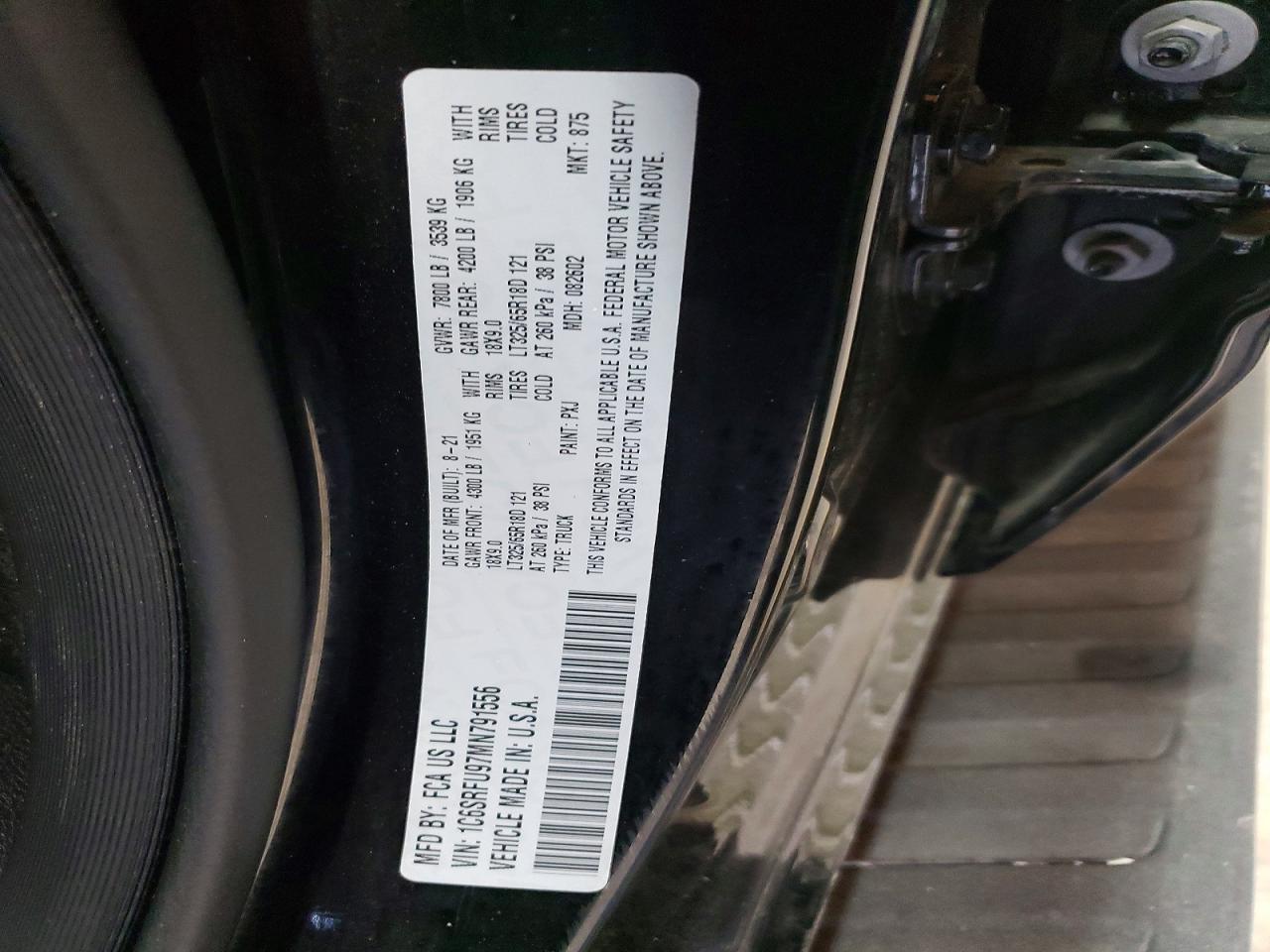 2021 Dodge RAM 1500 TRX