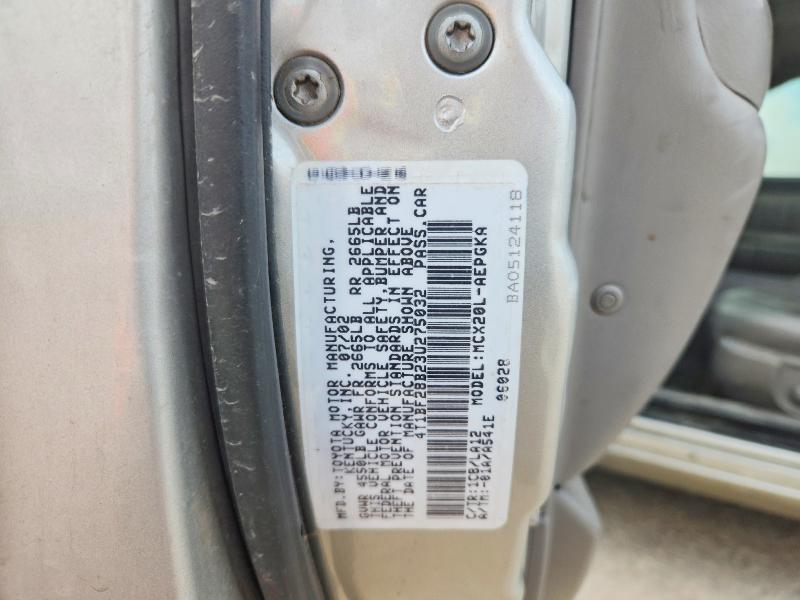 2003 Toyota Avalon xls