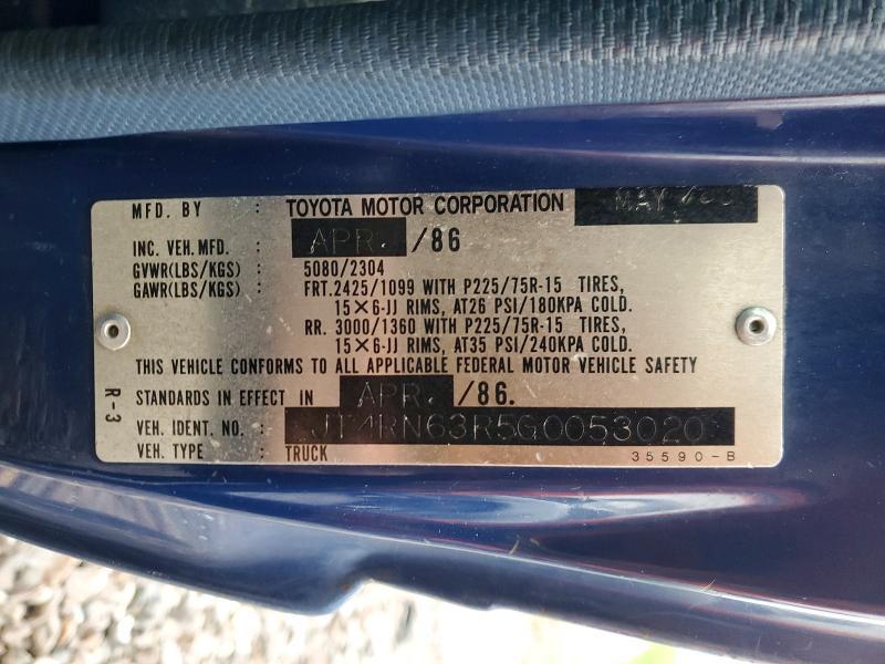 1986 Toyota Pickup Base