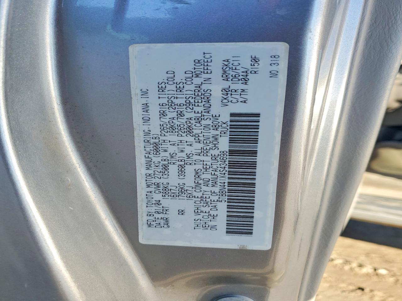 2004 Toyota Tundra SR5