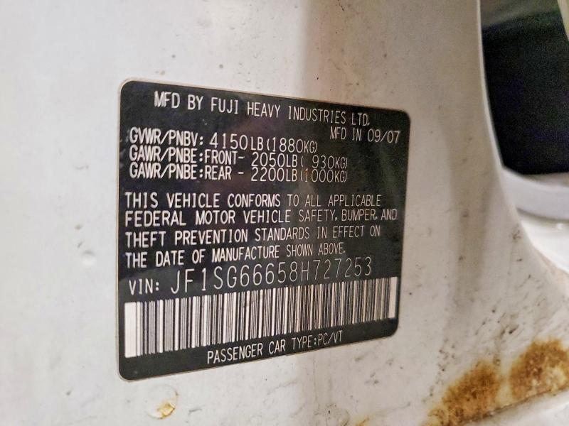 2008 Subaru Forester Sports 2.5x