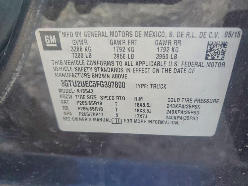 2015 GMC Sierra K1500 SLE