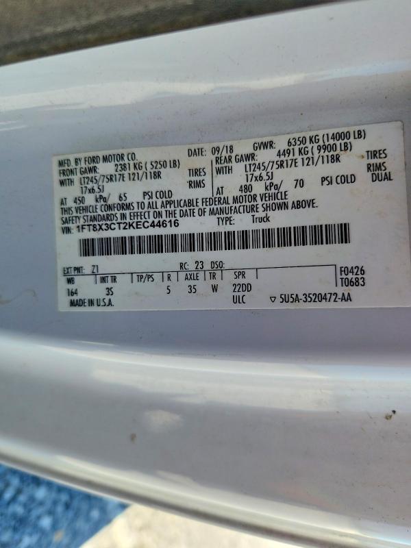 2019 Ford F350 DRW 2WD V8 Tdsl EXT Cab 6.7L XLT