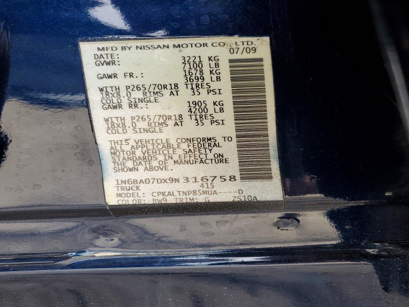 2009 Nissan Titan XE FFV