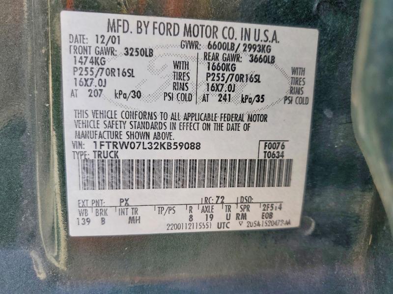 2002 Ford F150 Supercrew