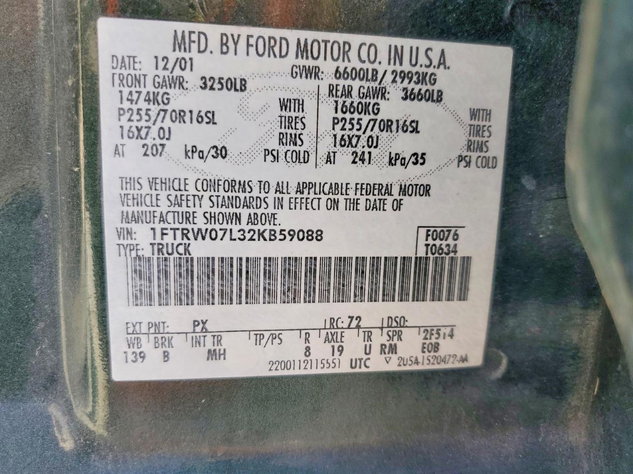 2002 Ford F150 Supercrew