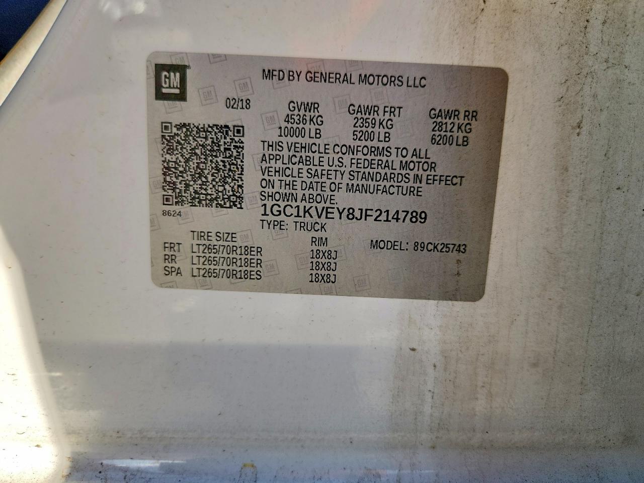 2018 Chevrolet Silverado K2500 Heavy Duty LT