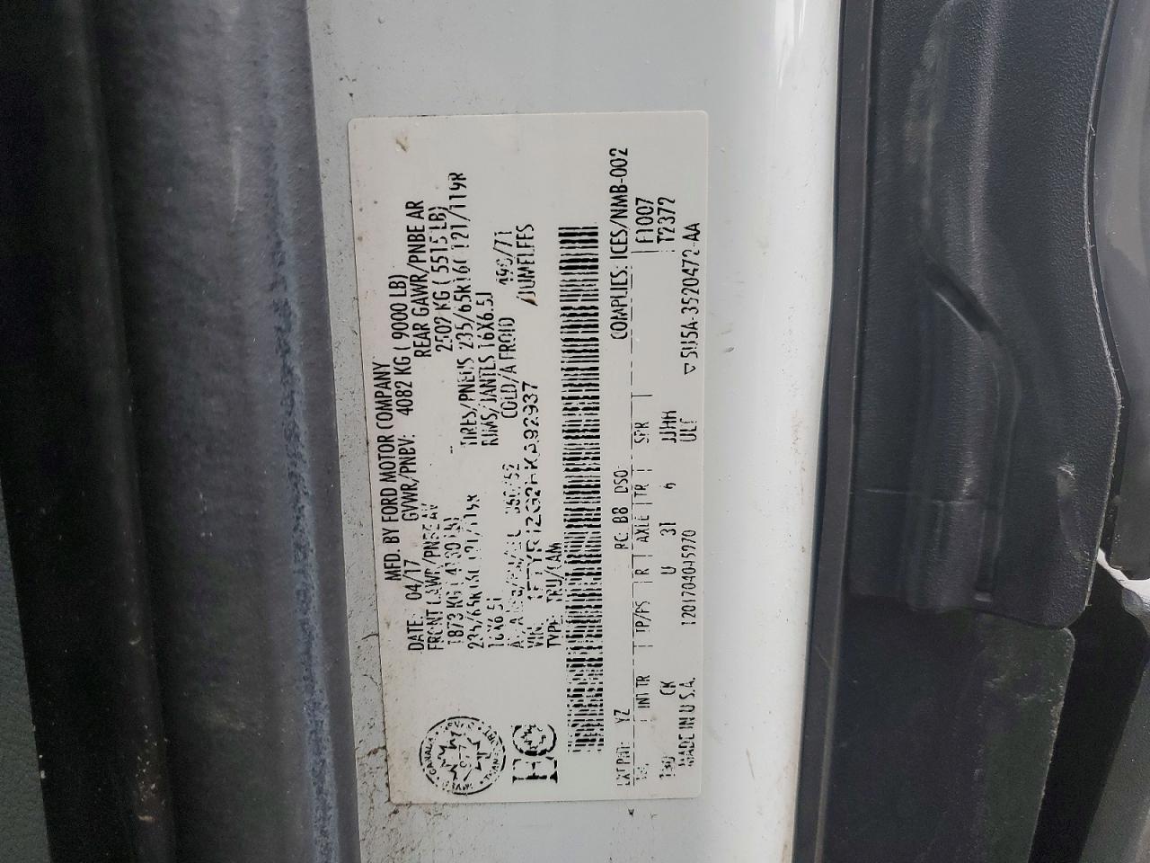2017 Ford Transit T-250