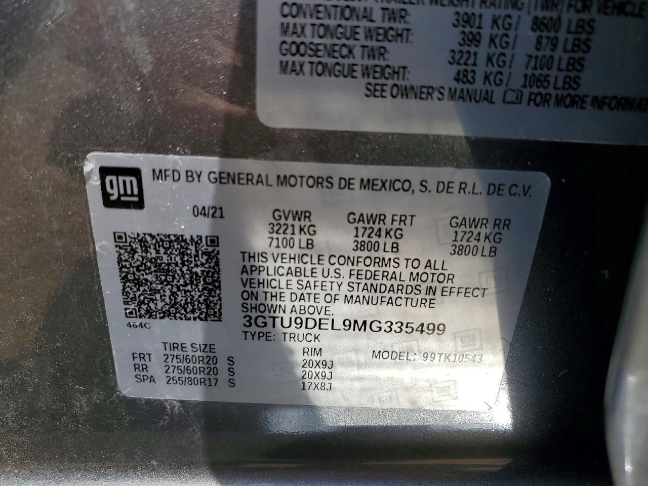 2021 GMC Sierra K1500 SLT