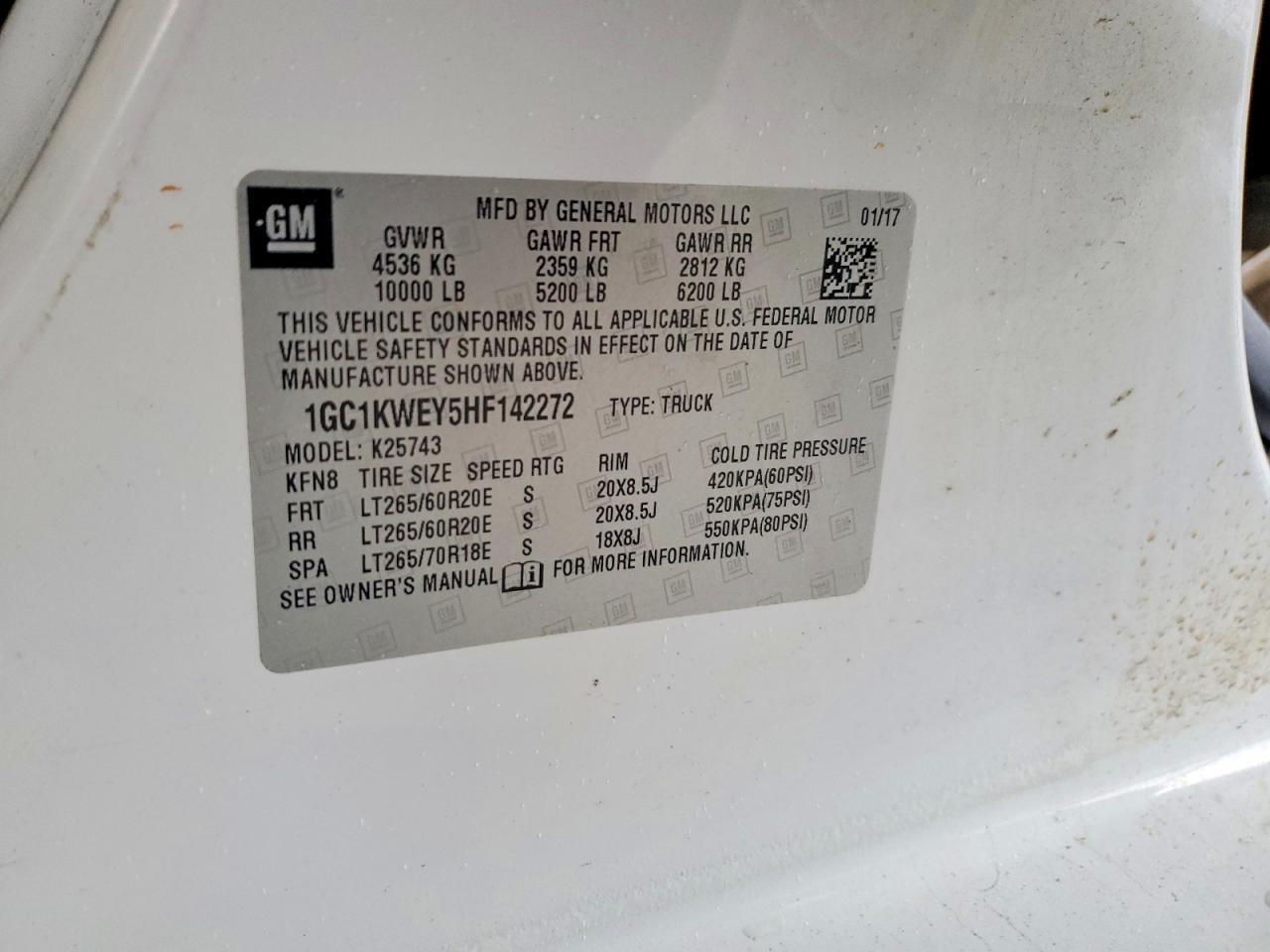 2017 Chevrolet Silverado K2500 Heavy Duty LTZ