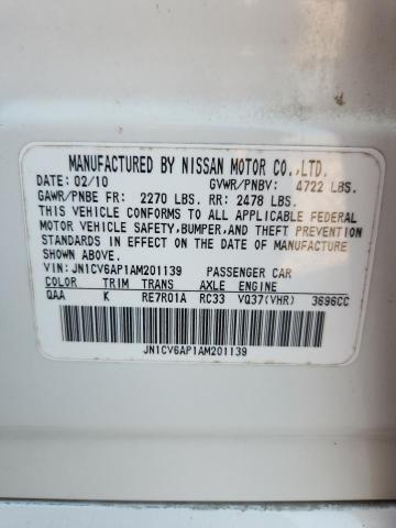 2010 Infiniti G37 Sedan Base