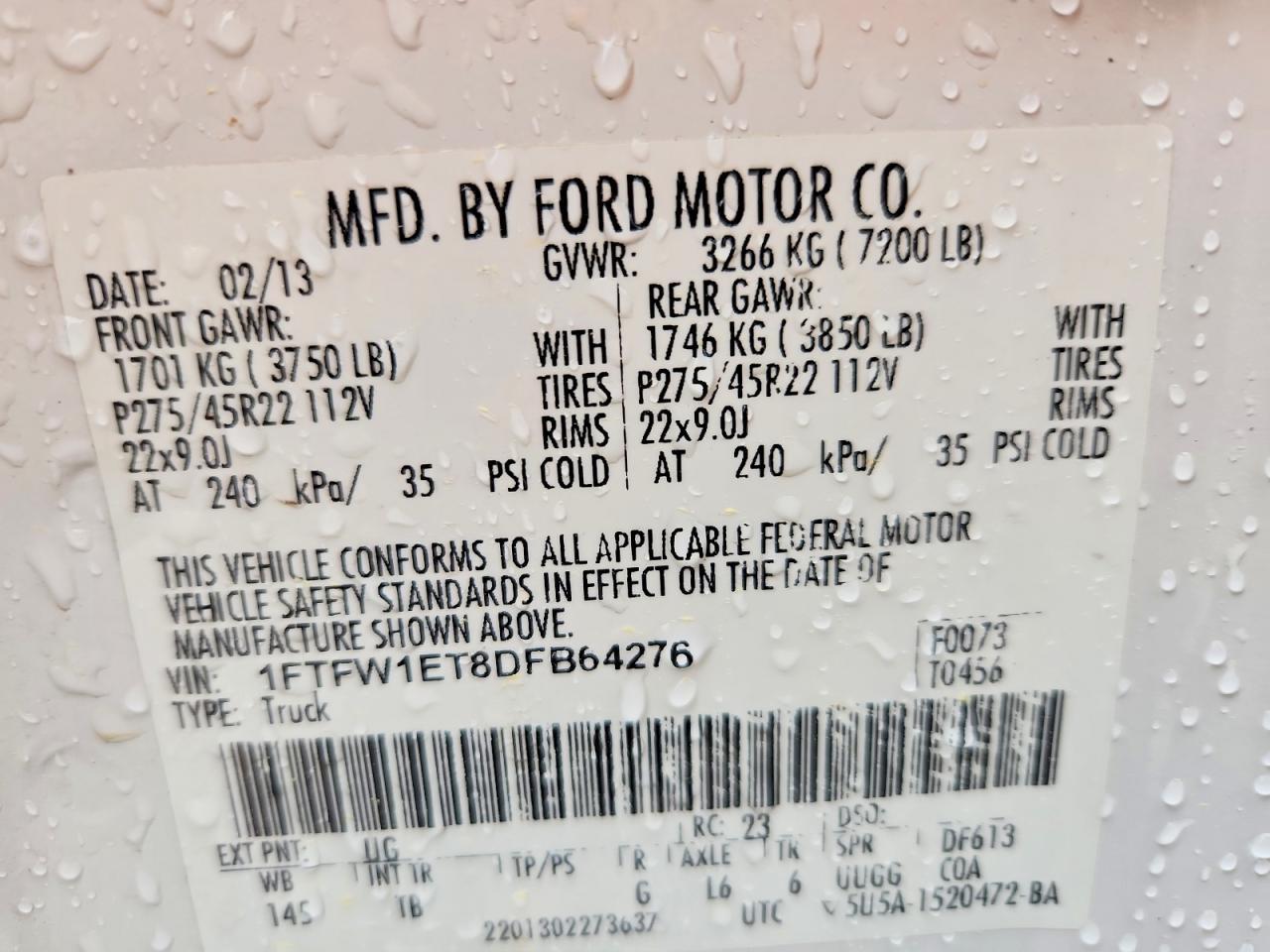 2013 Ford F150 Supercrew