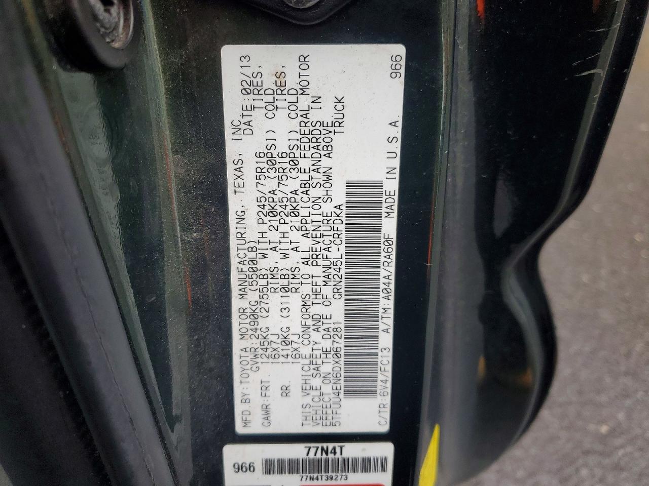 2013 Toyota Tacoma V6