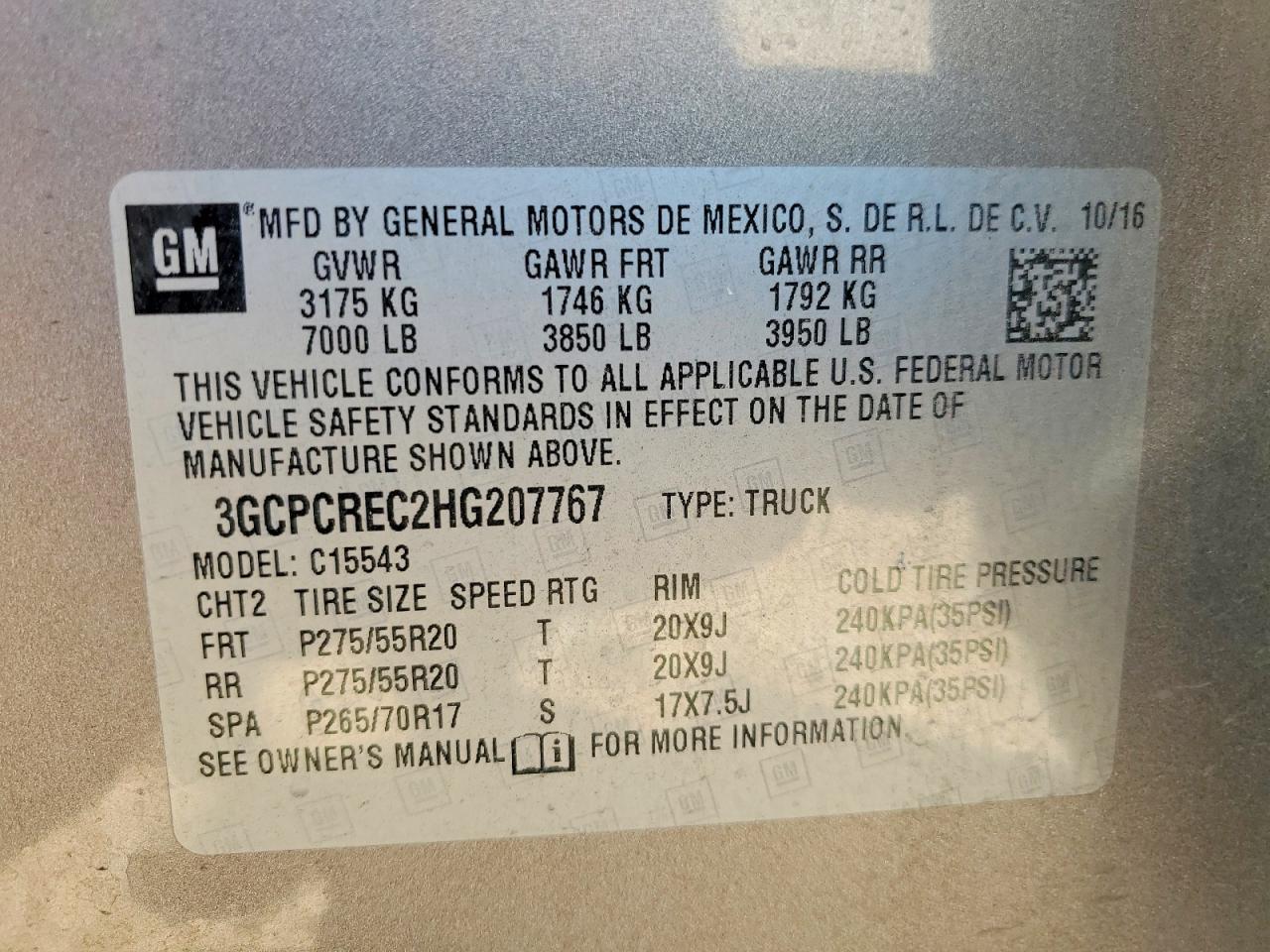 2017 Chevrolet Silverado C1500 LT