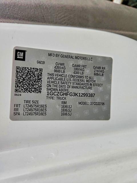 2019 Chevrolet Express 3500 Utility / Service Van