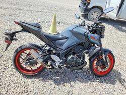 Salvage motorcycles for sale at Magna, UT auction: 2021 Yamaha MT-03