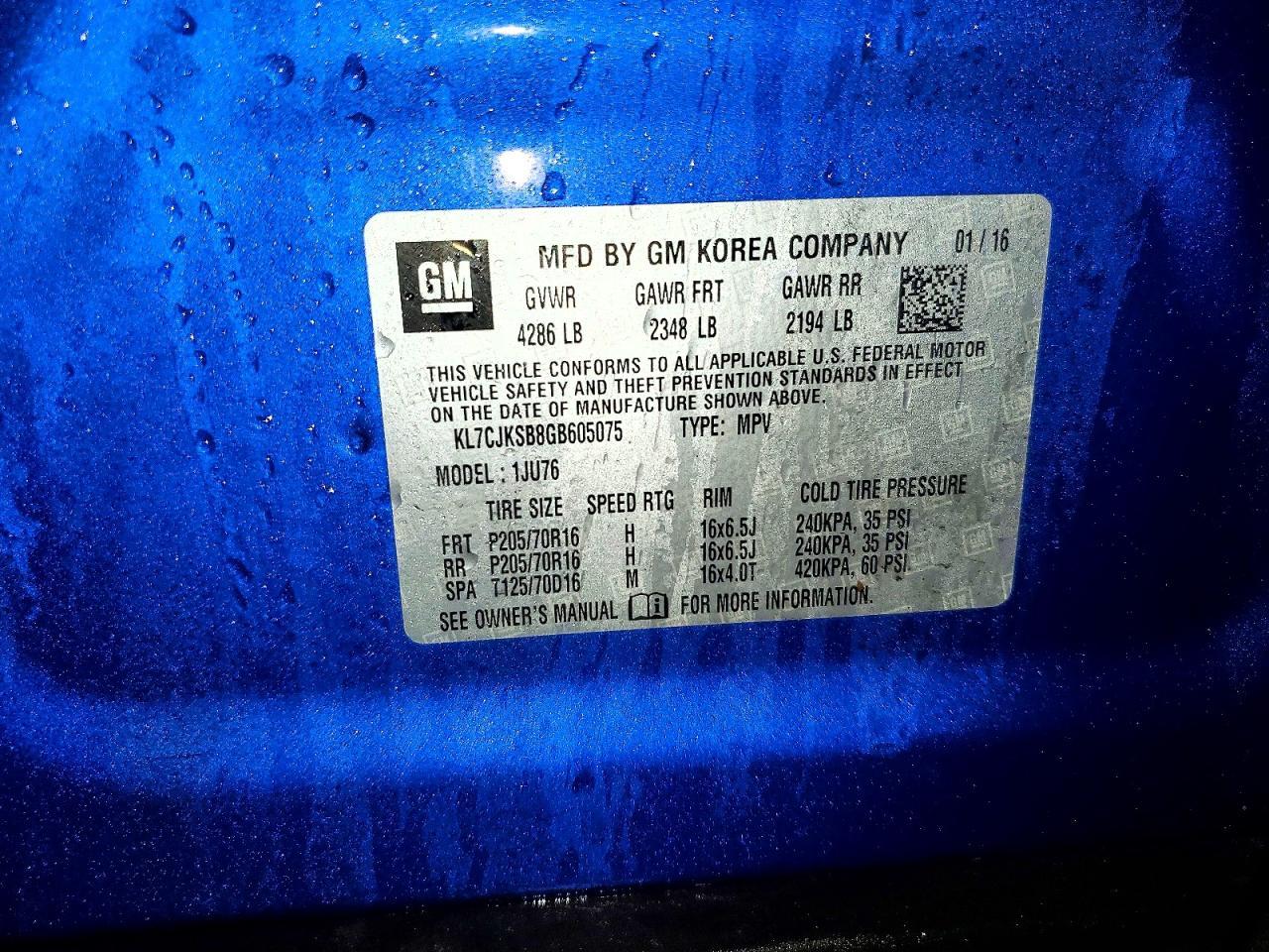 2016 Chevrolet Trax ls