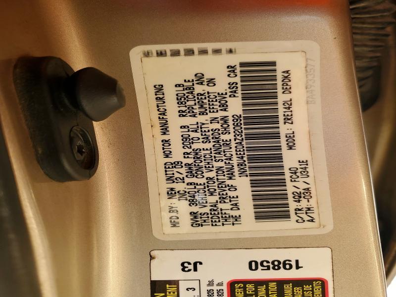 2010 Toyota Corolla le