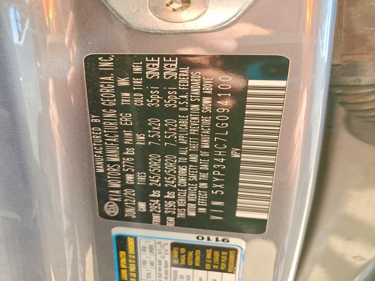 2020 KIA Telluride ex