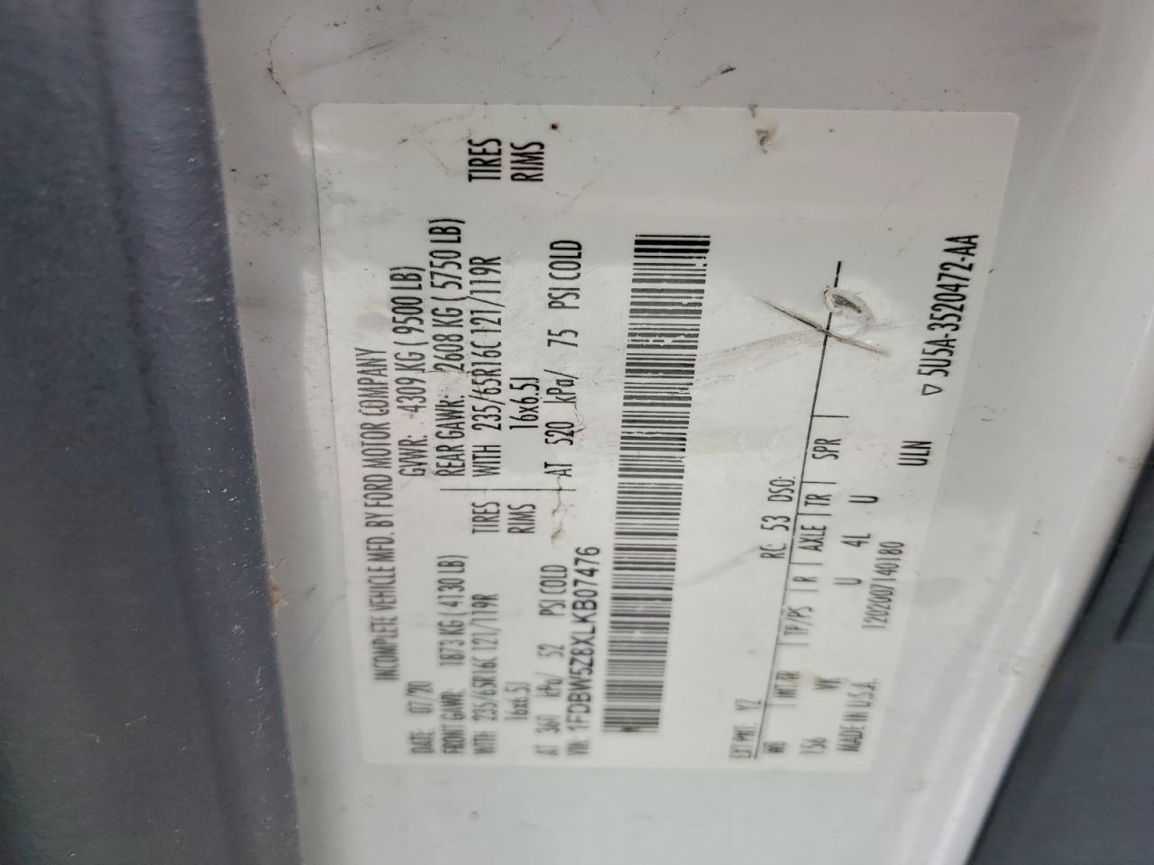 2020 Ford Transit Delivery Truck