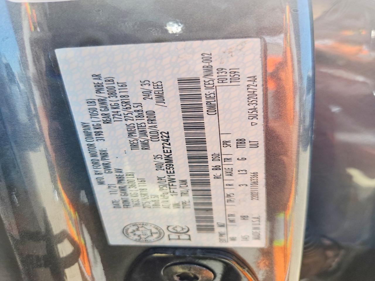 2021 Ford F150 Supercrew
