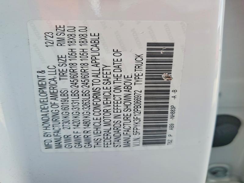 2023 Honda Ridgeline Sport