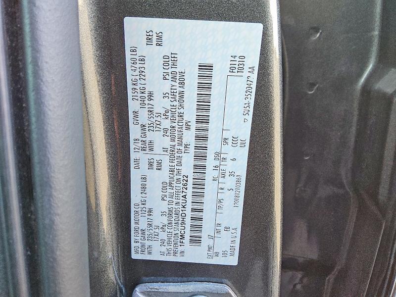 2019 Ford Escape sel