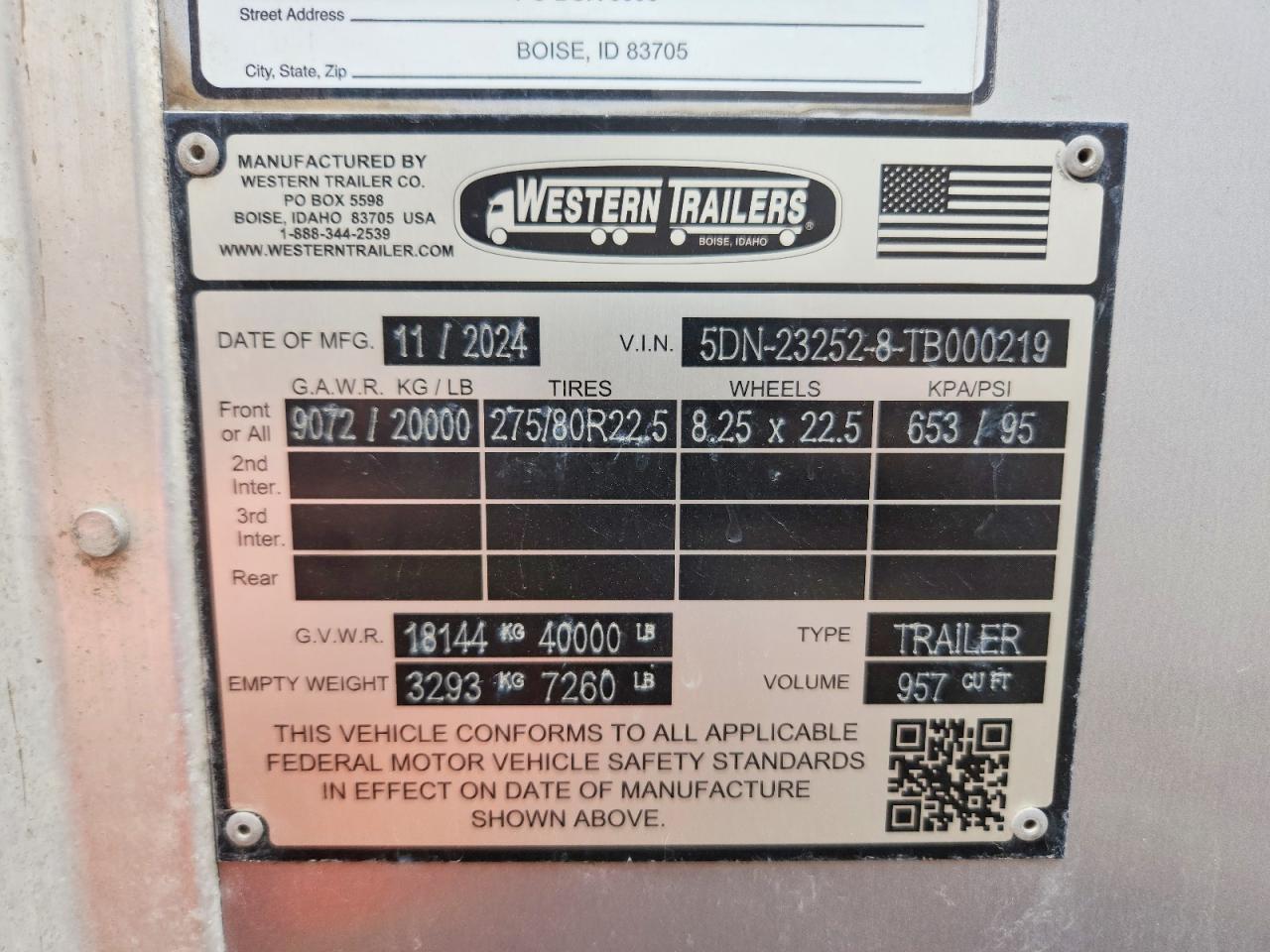 2026 Western Trailers 2026 Western Hopper Bottom Grain Trailer
